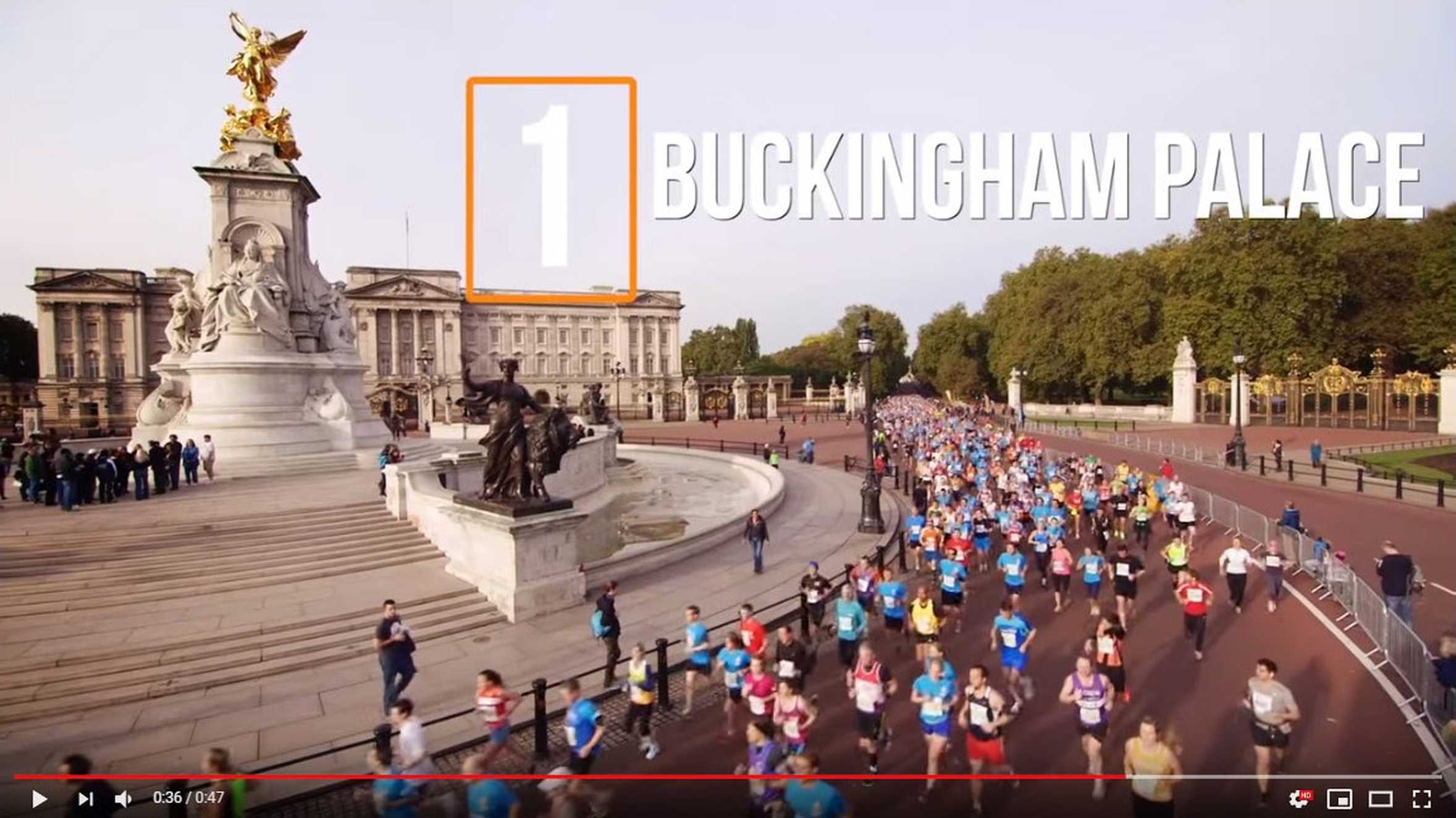 Still taken from the Royal Parks Half Marathon promo video